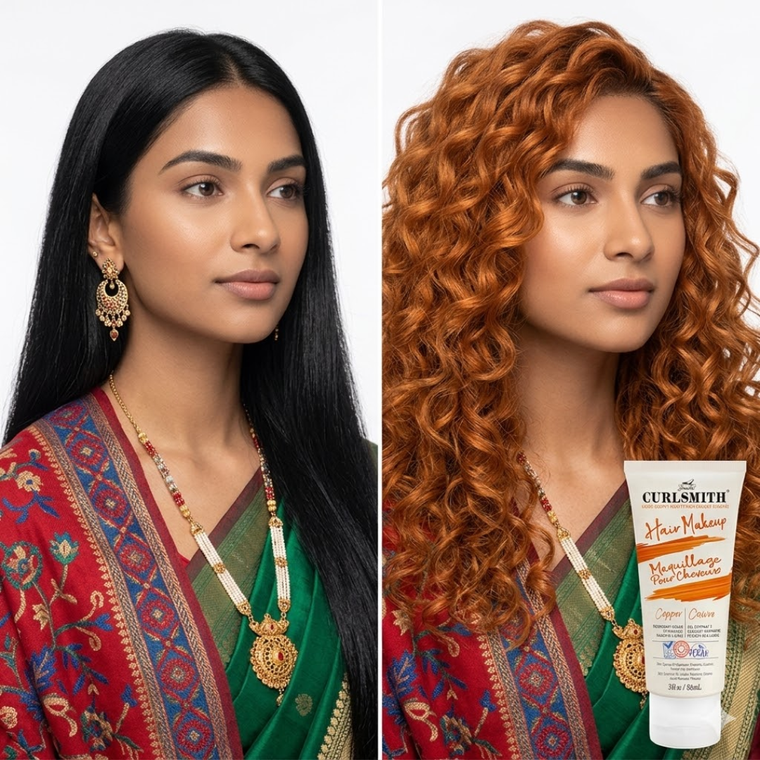 Curlsmith Hair Makeup | Temporary Color & Styling Gel | One Wash Removal | Zero Damage