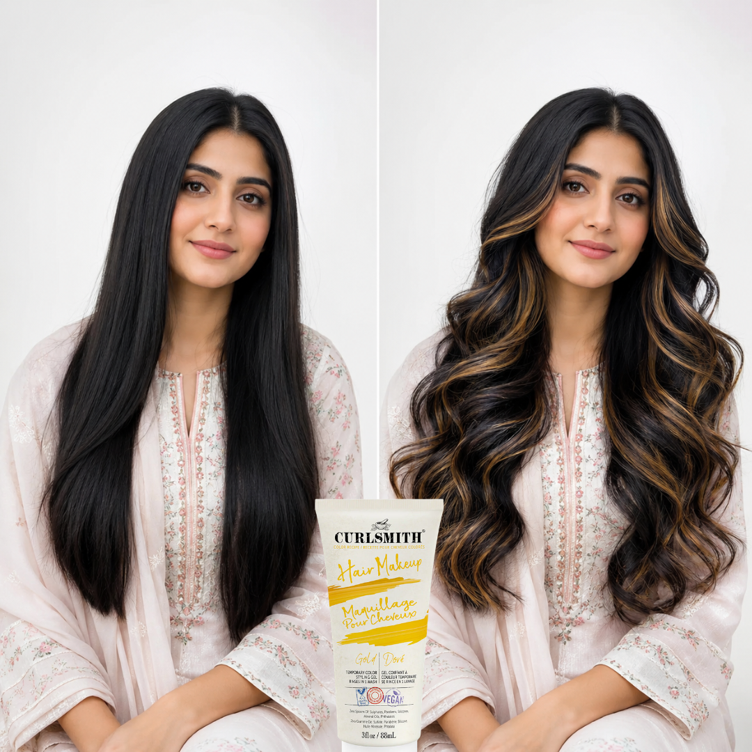 2 in 1 Curlsmith (Curler + Hair Dye) | Temporary Color & Styling Gel | One Wash Removal | Zero Damage