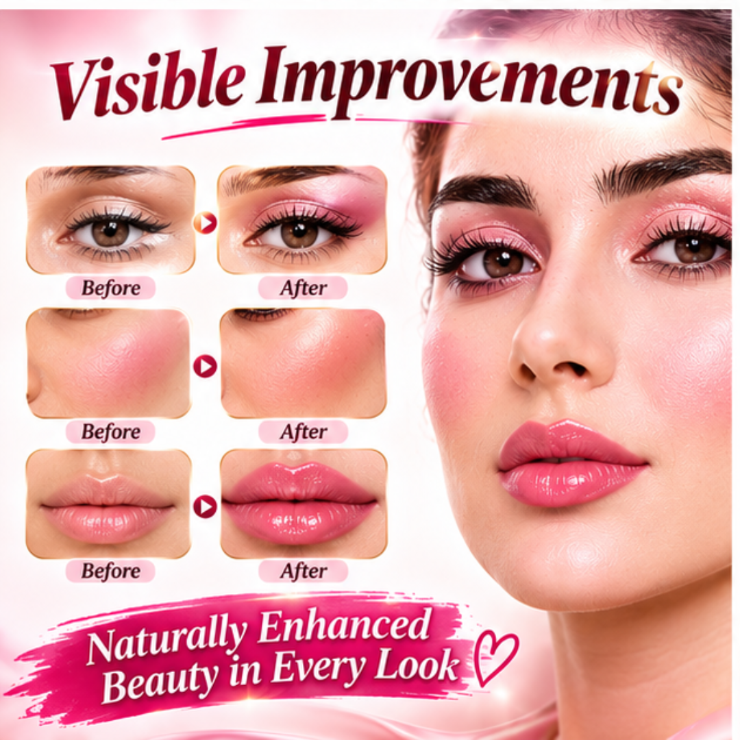 Nadia Hussain Bling Face Palette – 4-in-1 Contour, Matte Blush, Shimmer Blush & Highlighter – One Palette, Endless Glow – Rich Pigment, Soft & Blendable – Multi-Use for Eyes, Cheeks & Lips