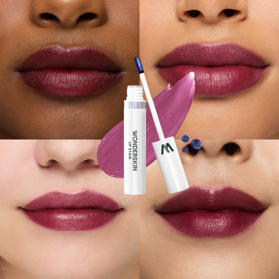 Wonderskin Wonder Blading Lip Stain Kit | 2-Step Transfer-Proof Lip Color | Long-Lasting & Smudge-Resistant