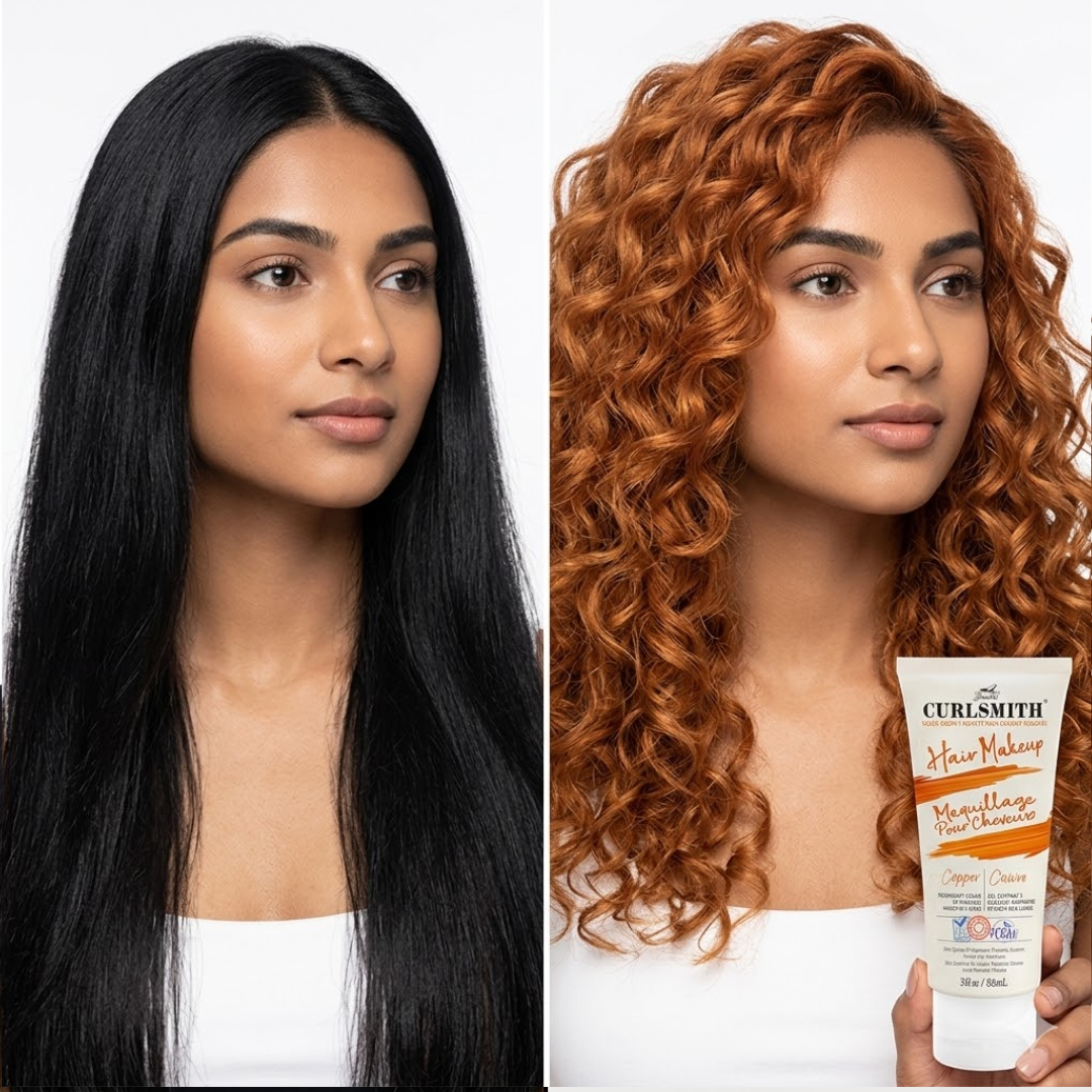 Curlsmith Hair Makeup | Temporary Color & Styling Gel | One Wash Removal | Zero Damage