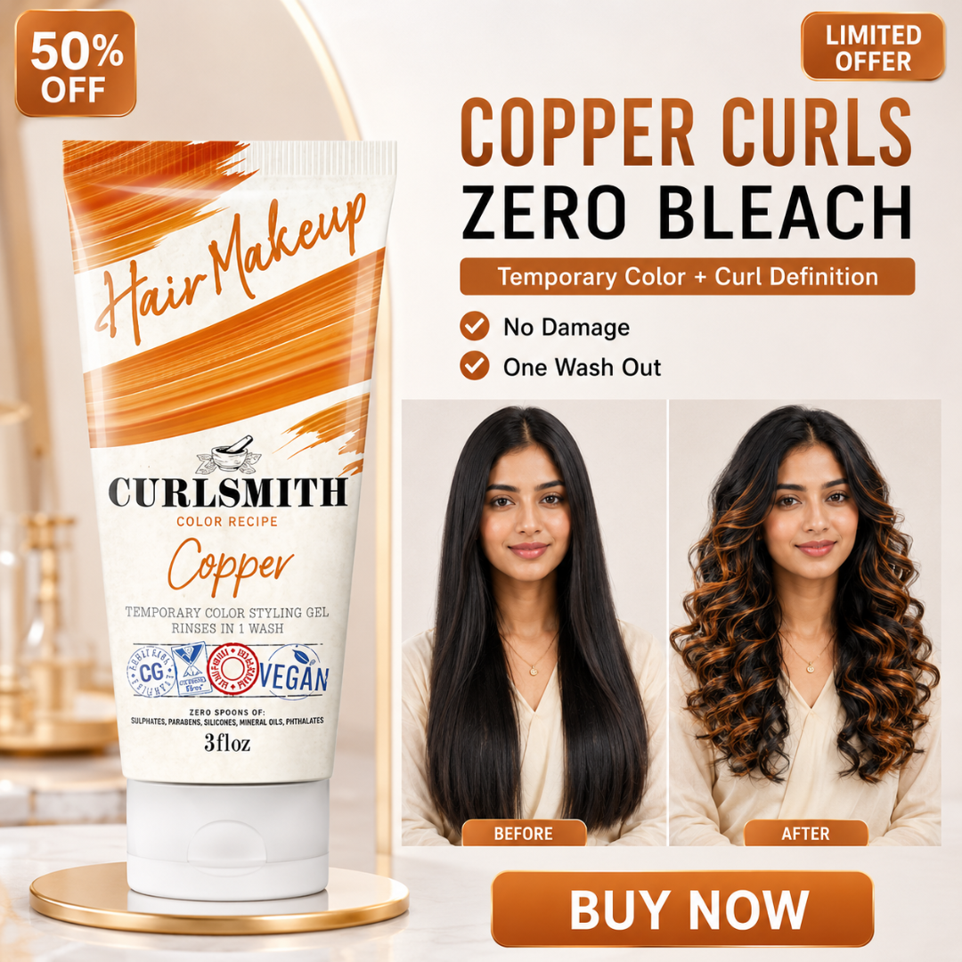 2 in 1 Curlsmith (Curler + Hair Dye) | Temporary Color & Styling Gel | One Wash Removal | Zero Damage