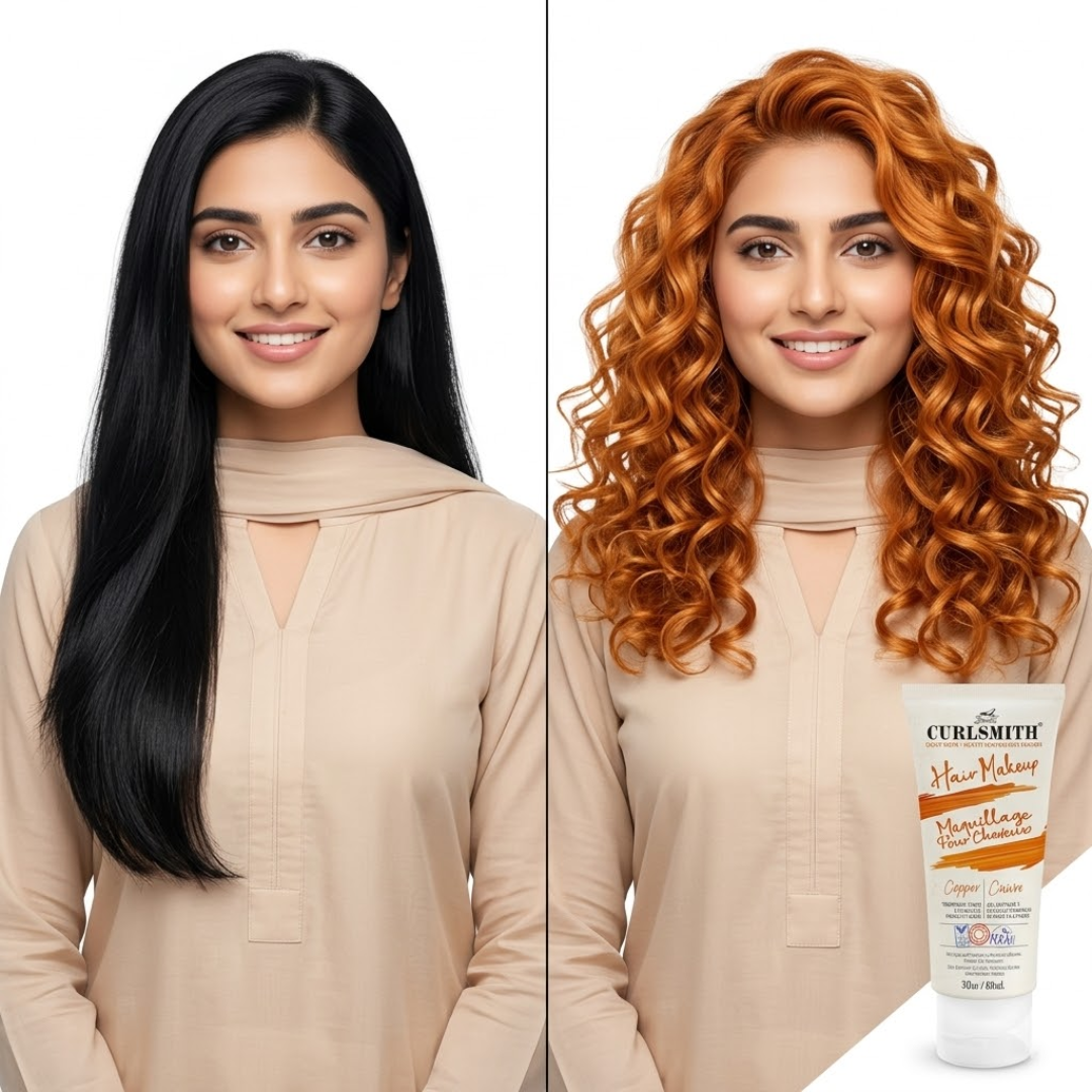 Curlsmith Hair Makeup | Temporary Color & Styling Gel | One Wash Removal | Zero Damage