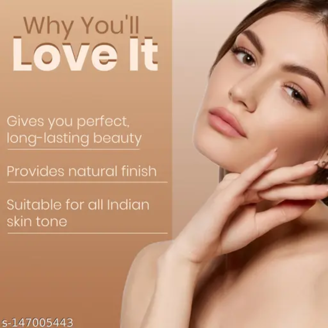 COLORS QUEEN Total Repair 7-in-1 Foundation | CC Cream + Primer + Concealer + Sunblock SPF 30 + Moisturizer + Anti-Aging + Anti-Shine