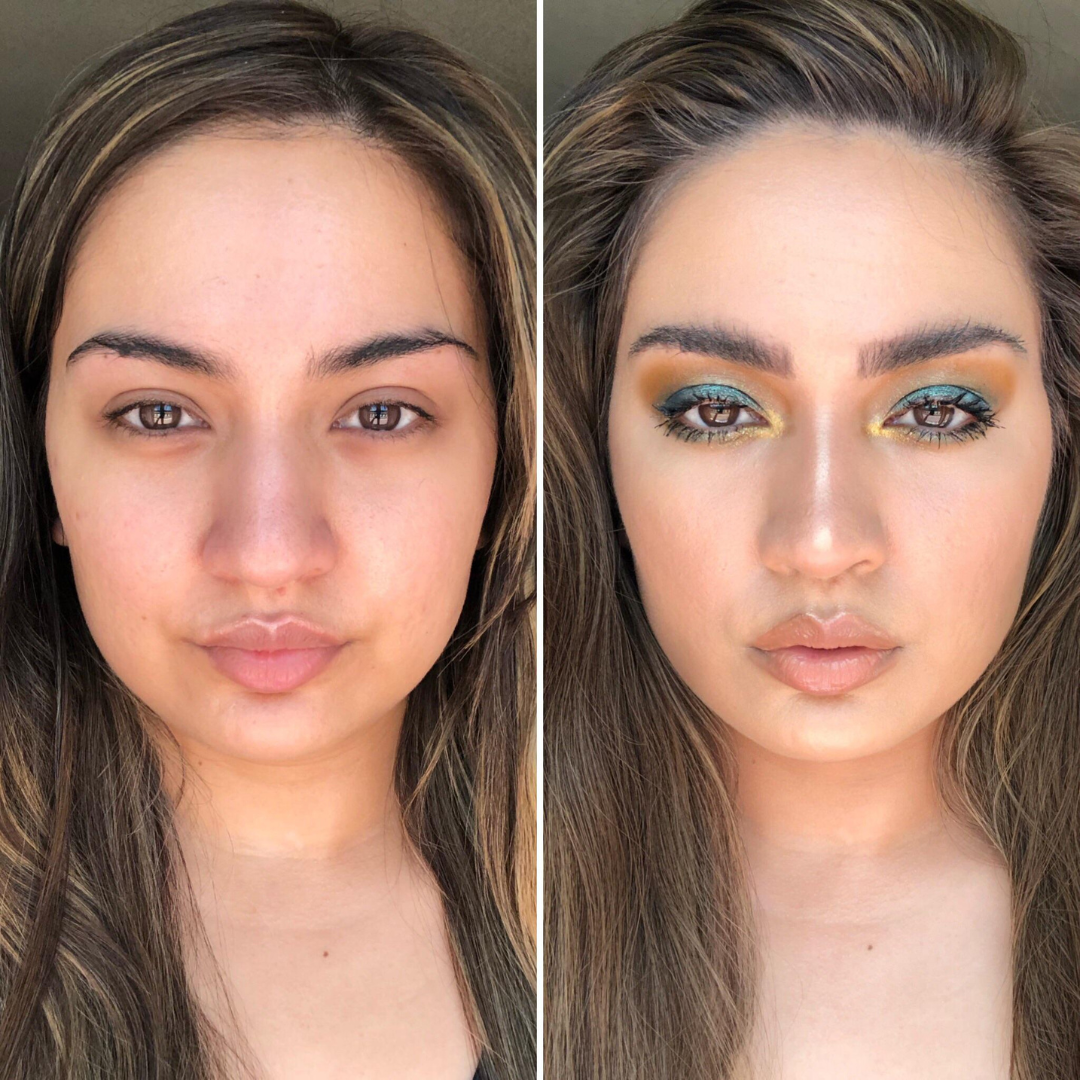 Nadia Hussain Bling Face Palette – 4-in-1 Contour, Matte Blush, Shimmer Blush & Highlighter – One Palette, Endless Glow – Rich Pigment, Soft & Blendable – Multi-Use for Eyes, Cheeks & Lips
