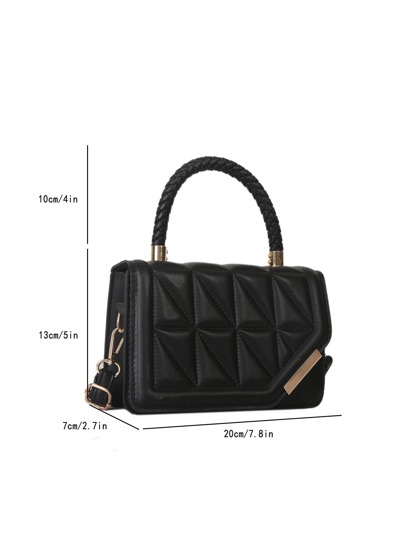 Women's Casual Fashionable Shopping And Dating Net Color Flip Cover Handbag