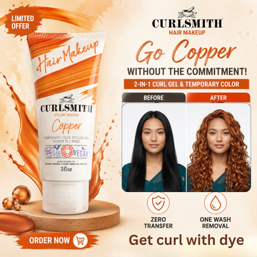 Curlsmith Hair Makeup | Temporary Color & Styling Gel | One Wash Removal | Zero Damage