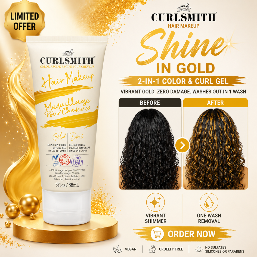 Curlsmith Hair Makeup | Temporary Color & Styling Gel | One Wash Removal | Zero Damage