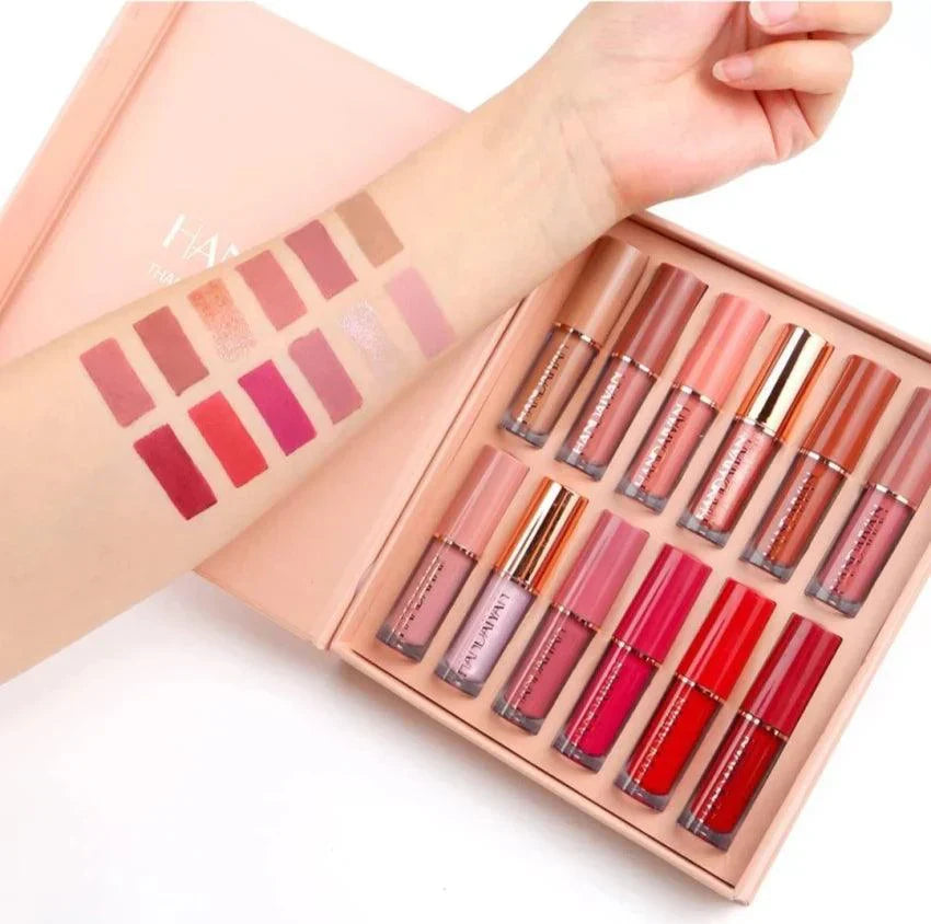 Sale 12 Colors Handaiyan Matte Liquid Lipstick Set