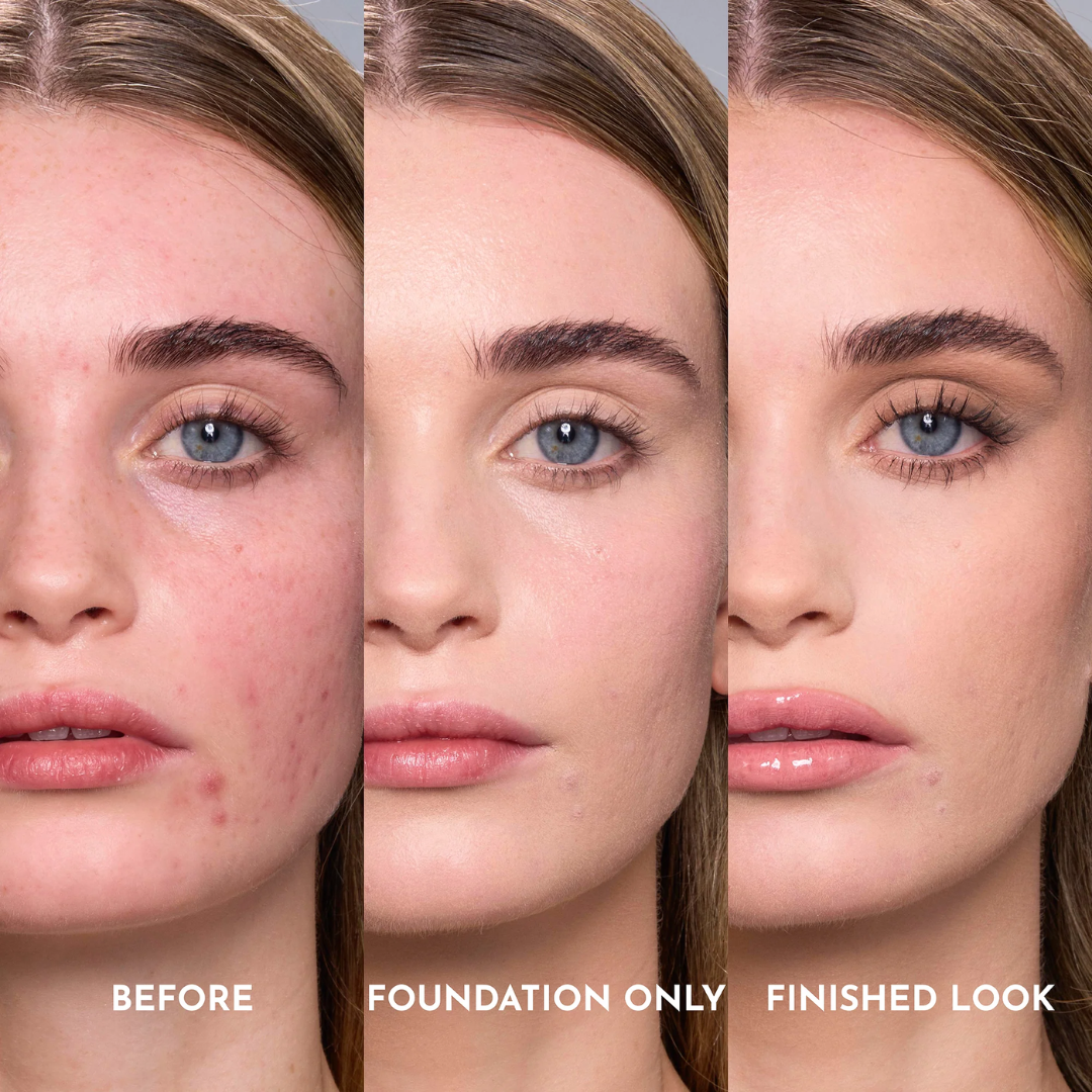 Kashe's Flawless Look Trio Bundle | High Coverage Foundation, Blush Highlighter & Glass Lips | Waterproof & Long-Lasting