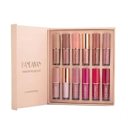 Sale 12 Colors Handaiyan Matte Liquid Lipstick Set