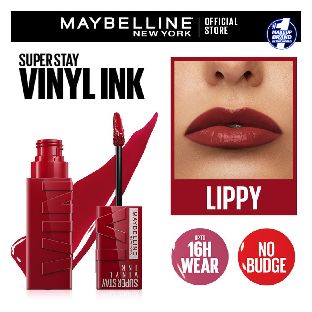 Maybelline SuperStay Vinyl Ink | Longwear Liquid Lipstick | High-Shine, Transfer-Proof Color