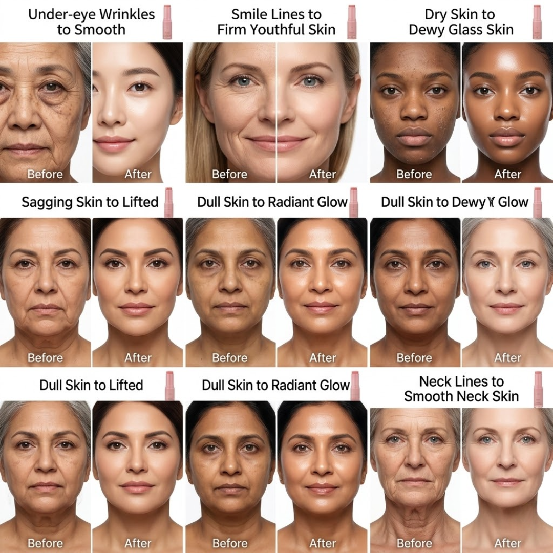 Kahi Wrinkle Bounce Multi Balm Stick | 48-Hour Hydration, Collagen Stimulation & Instant Glass Skin Glow with Jeju Origin Oil