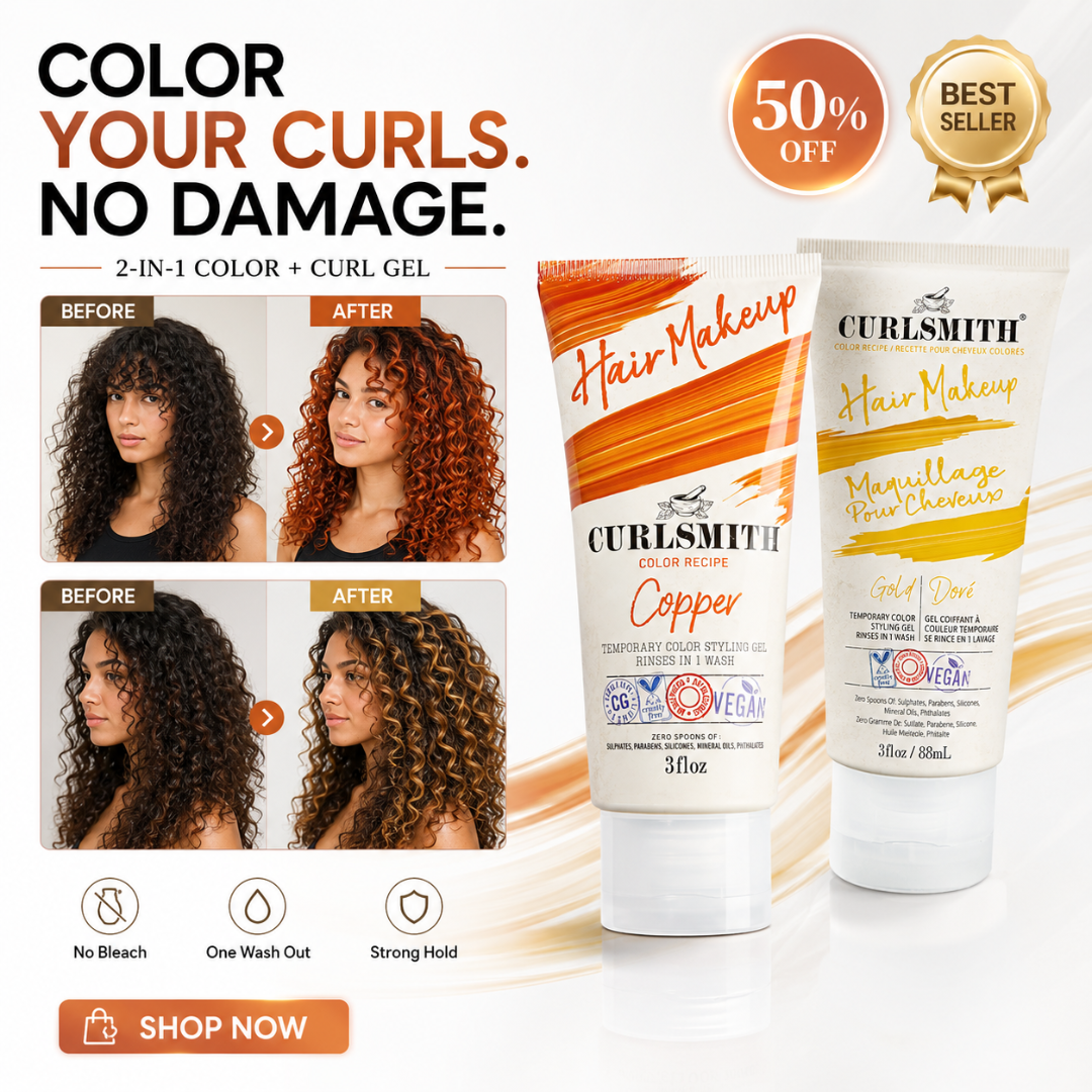 Curlsmith Hair Makeup | Temporary Color & Styling Gel | One Wash Removal | Zero Damage