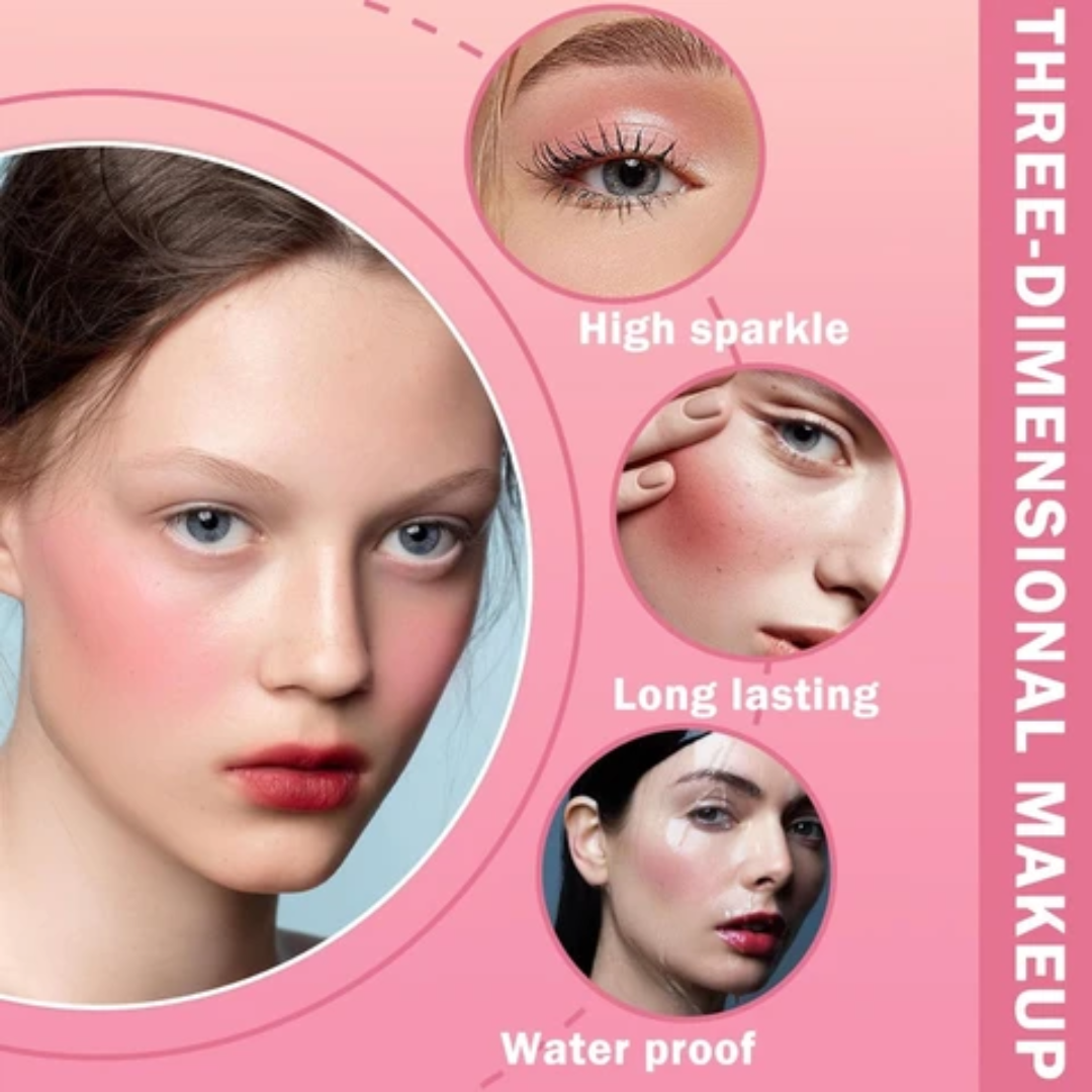 STAZE 3-in-1 Mini Glow Palette | Concealer + Blush + Highlighter | Pocket-Sized All-in-One Makeup Stack