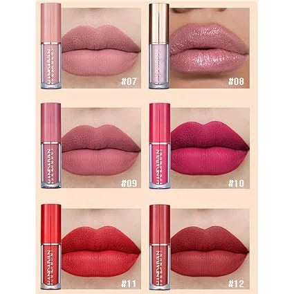 Sale 12 Colors Handaiyan Matte Liquid Lipstick Set
