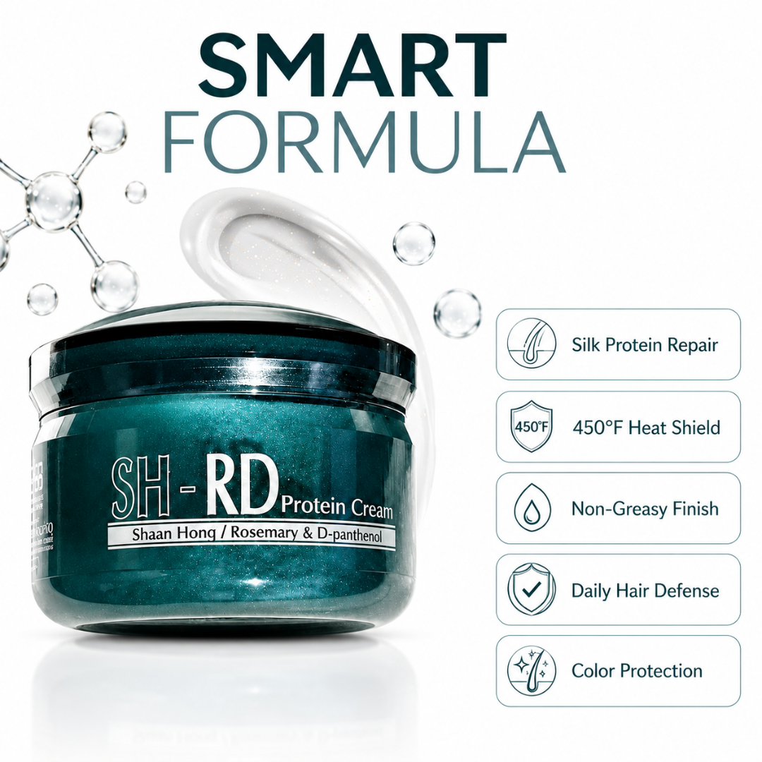 SH-RD Protein Cream – Repair Damaged Hair – Salon Secret for Silky Smooth Strands – With Rosemary & D-Panthenol – Frizz Control, Heat Protection (450°F) & Deep Conditioning – For Dry, Damaged, Frizzy Hair