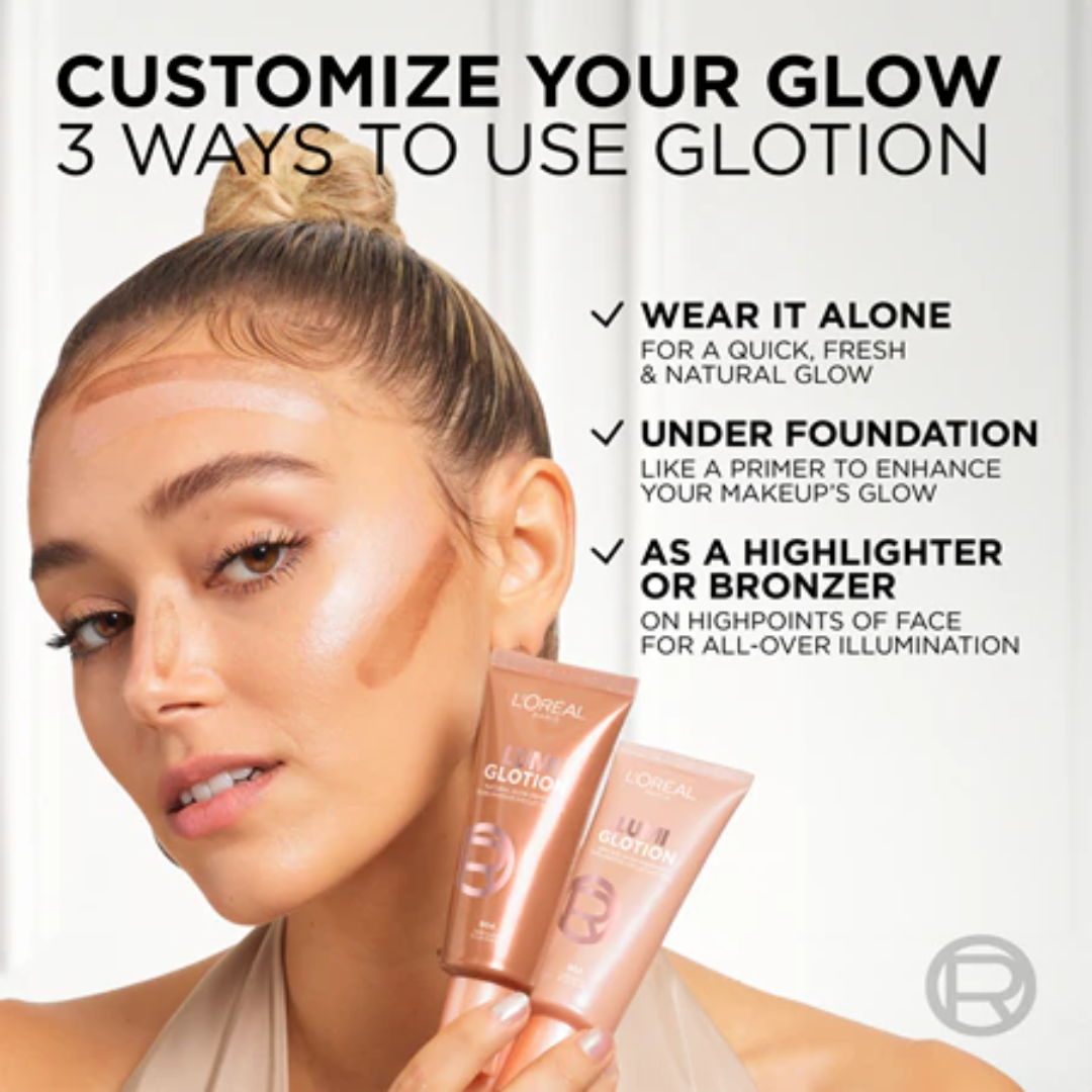 L'Oreal 3-in-1 Glow Perfecter – Moisturizer + Highlight + Natural Glow
