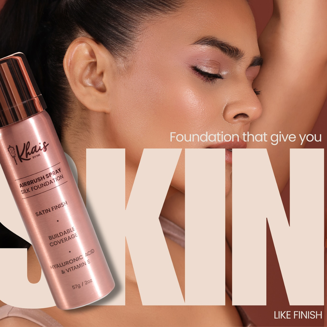 Spray Foundation By khais by NK - Full Coverage, Waterproof, 24H Stay Fresg & Glowy