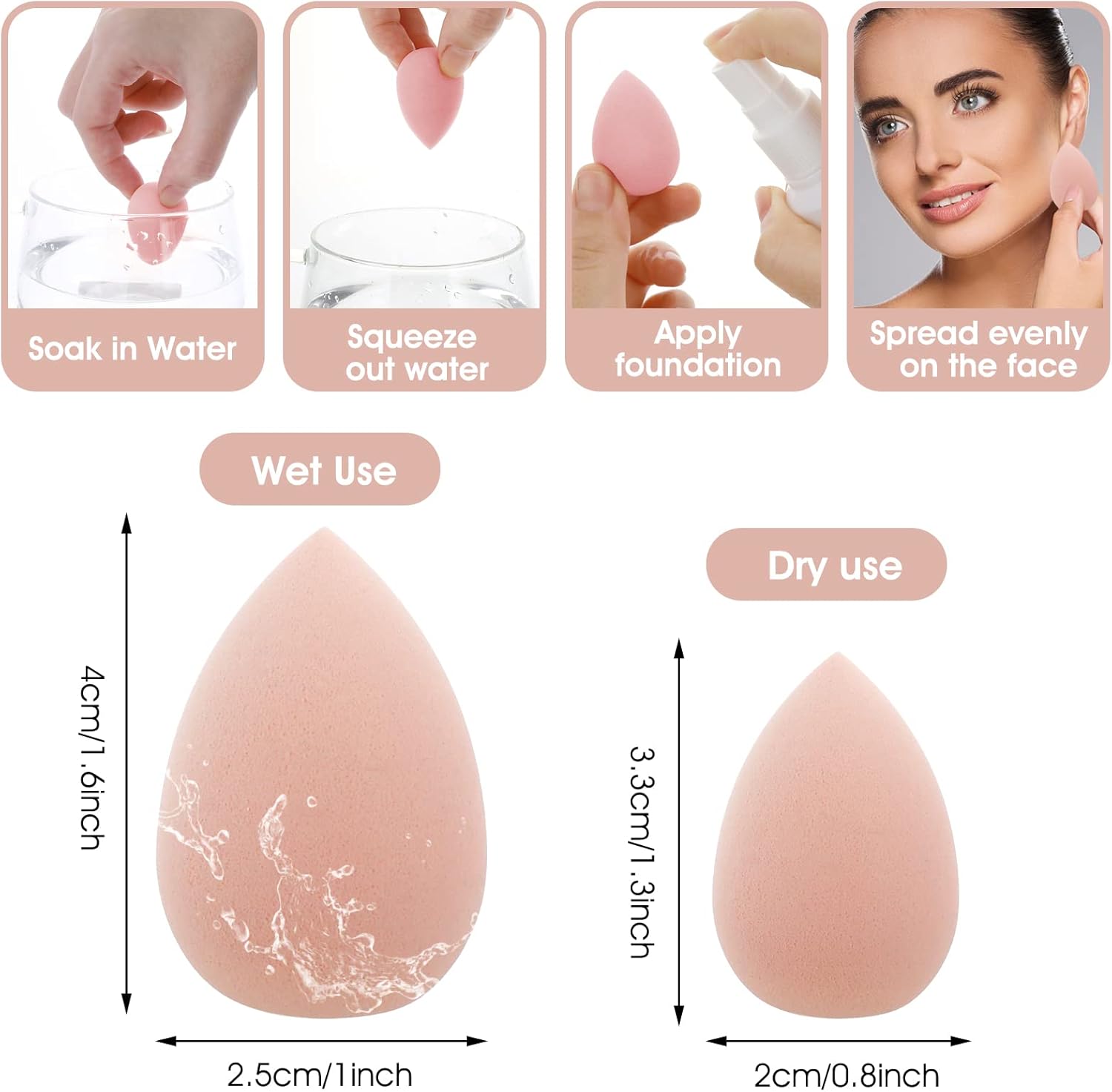 Kashes Radiance Trio Bundle | Full Coverage Foundation, 24K Gold Primer & Free Beauty Blender | Instant Glow