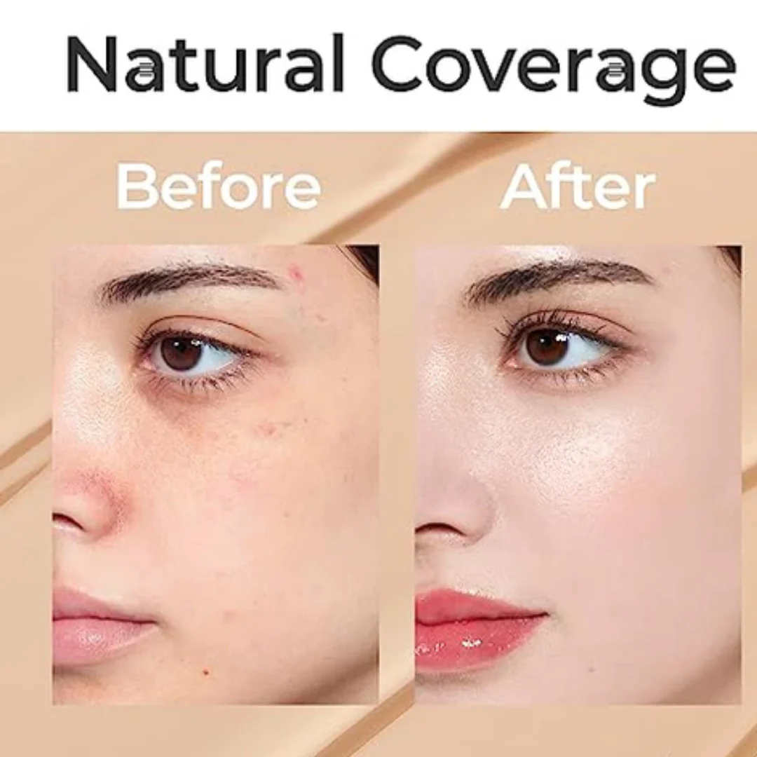 Kashe's Flawless Look Trio Bundle | High Coverage Foundation, Blush Highlighter & Glass Lips | Waterproof & Long-Lasting