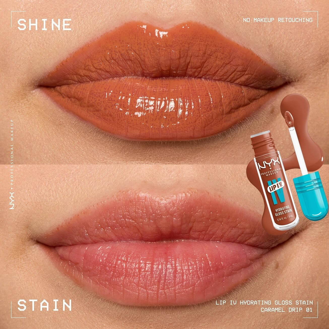 NYX Hydrating Lip Gloss Stain (Hydration + 24H Long-lasting Stain)