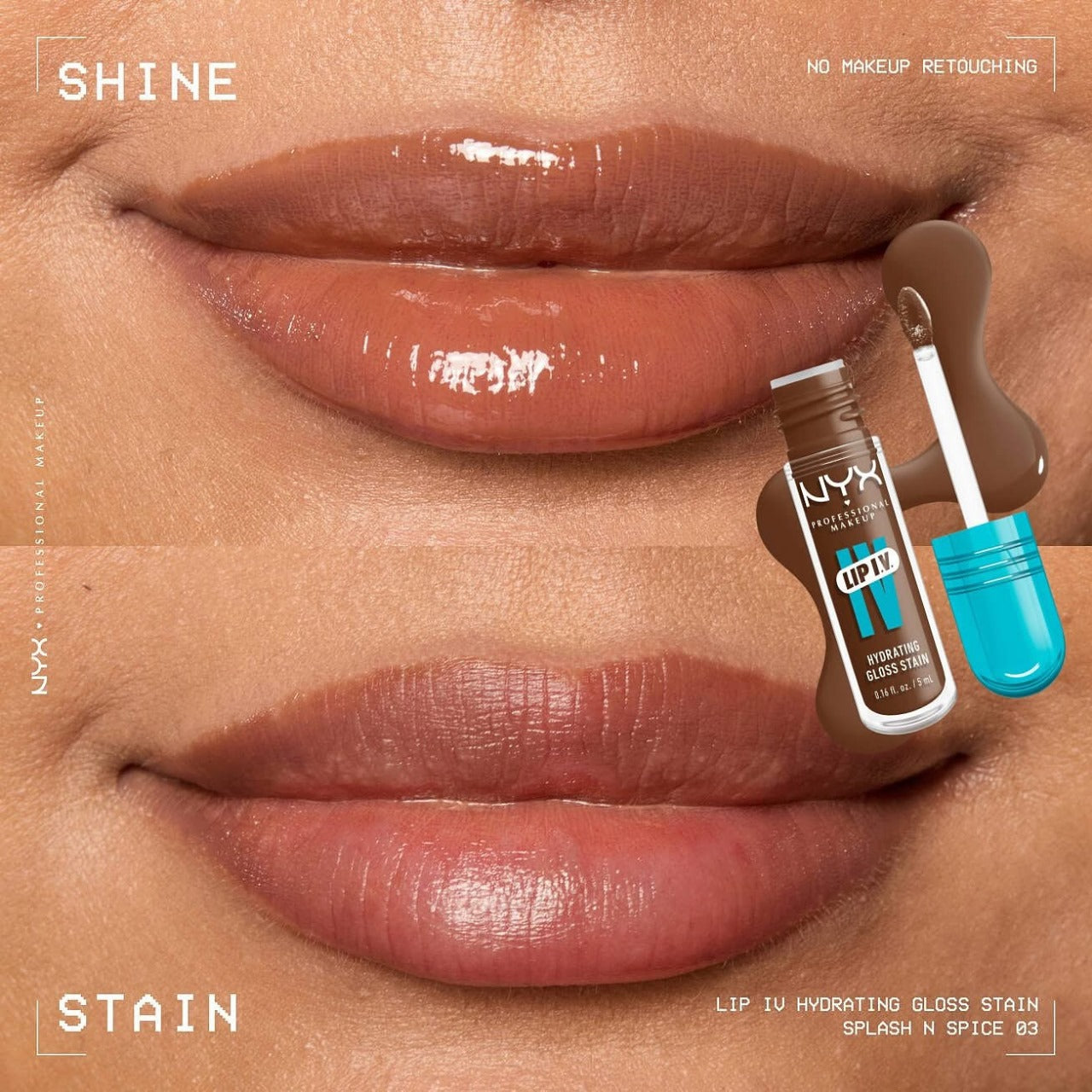 NYX Hydrating Lip Gloss Stain (Hydration + 24H Long-lasting Stain)