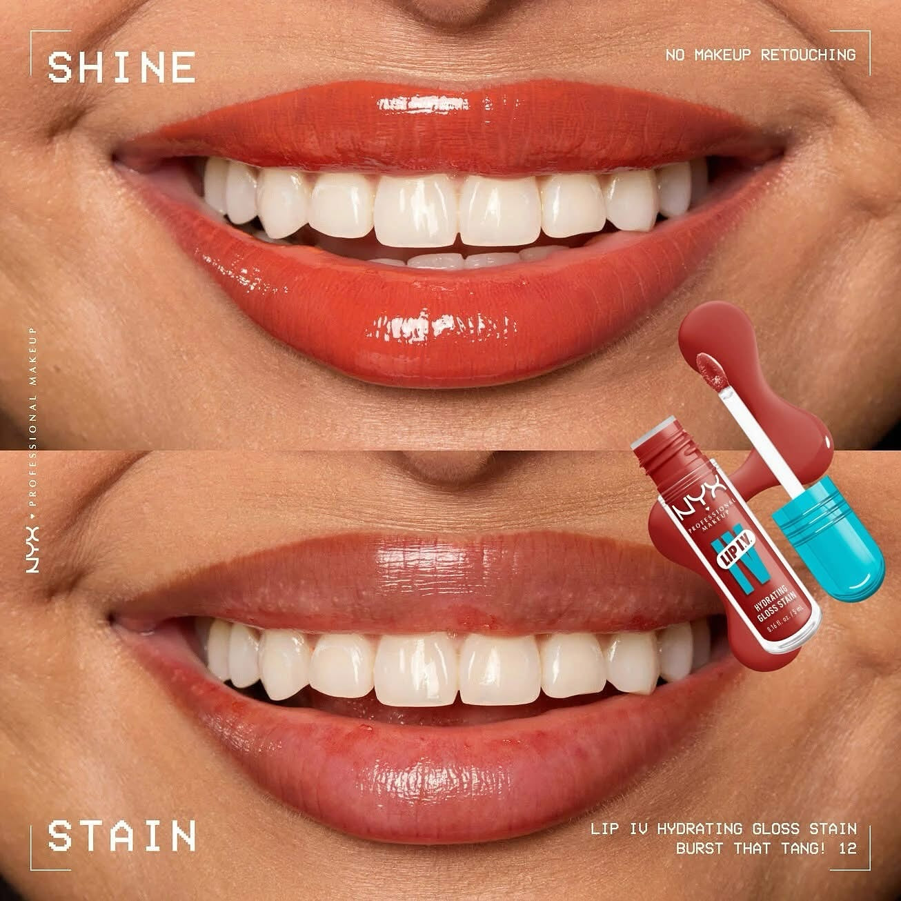 NYX Hydrating Lip Gloss Stain (Hydration + 24H Long-lasting Stain)