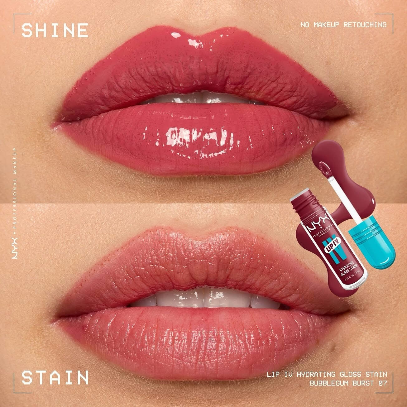 NYX Hydrating Lip Gloss Stain (Hydration + 24H Long-lasting Stain)